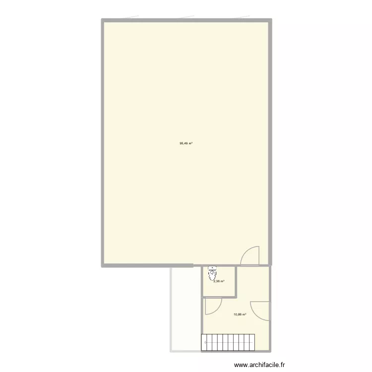 salle de jeu etage 22-03-26. Plan de 12  et 219 m²