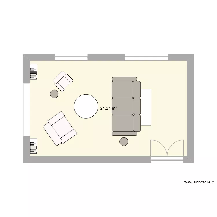 salon 1. Plan de 1 et 21 m² salon 1. Plan de 1 et 21 m²