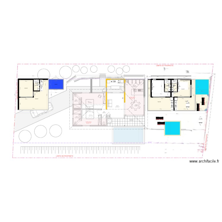 Bungalows 10sept. Plan de 5 pièces et 59 m2