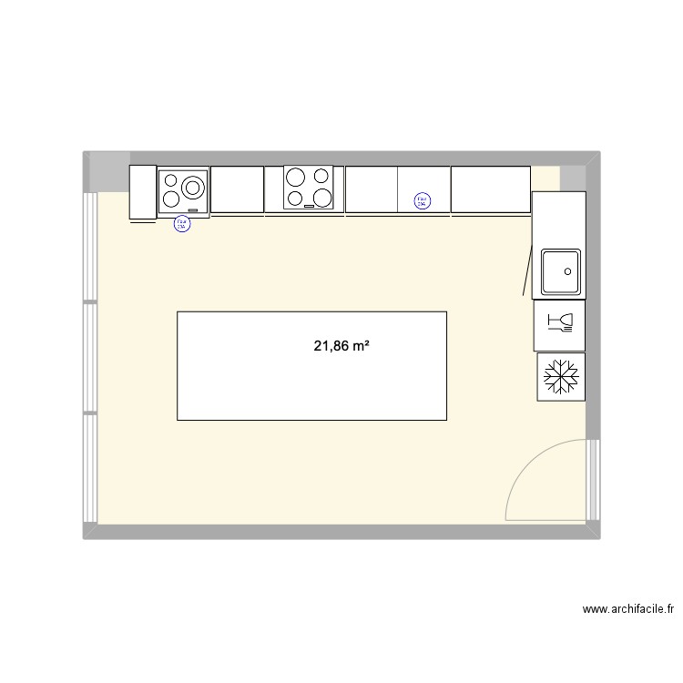 MGEN CHANAY. Plan de 1 pièce et 22 m2