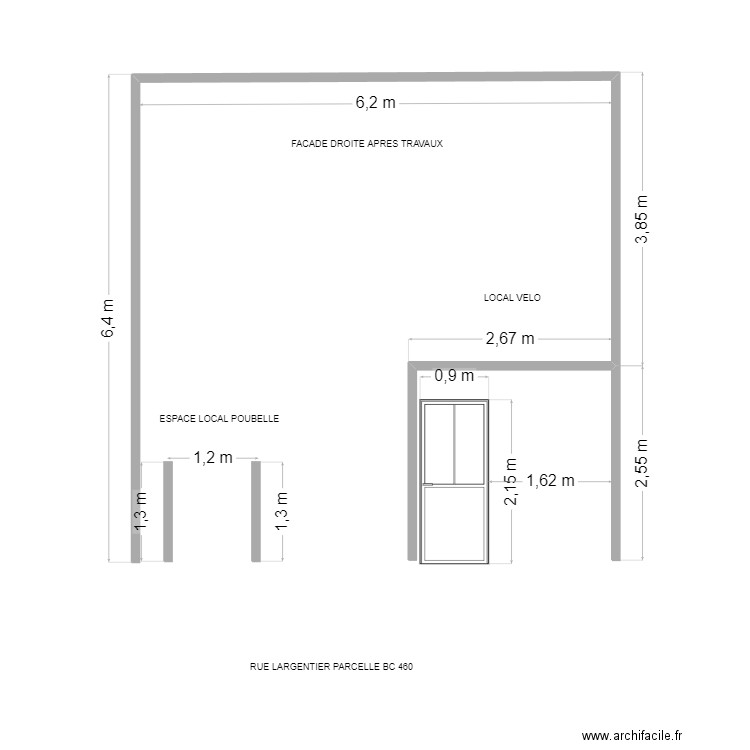rdc largentier. Plan de 0 pièce et 0 m2