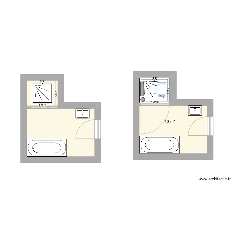 COUR. Laure. Plan de 