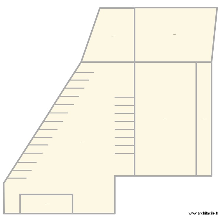 parking. Plan de 6 pièces et 2010 m2
