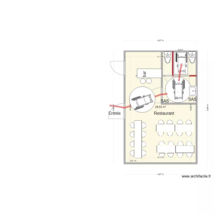 la nova TRAVAUX  3. Plan de 
