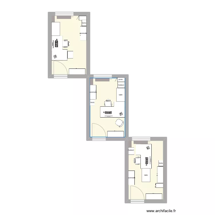 bureau isabelle. Plan de 