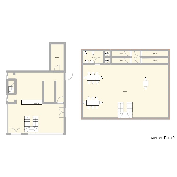 Unité commercial. Plan de 0 pièce et 0 m2