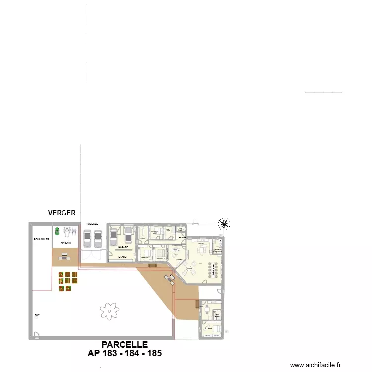 Maison neuve version droite 6 + Aline essai. Plan de 13 Pièces et 268 m² Maison neuve version droite 6 + Aline essai. Plan de 13 Pièces et 268 m²