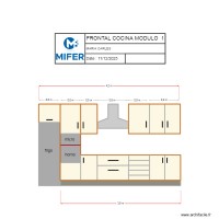 FRONTAL COCINA  MARIA CARLES MODULO 1-2