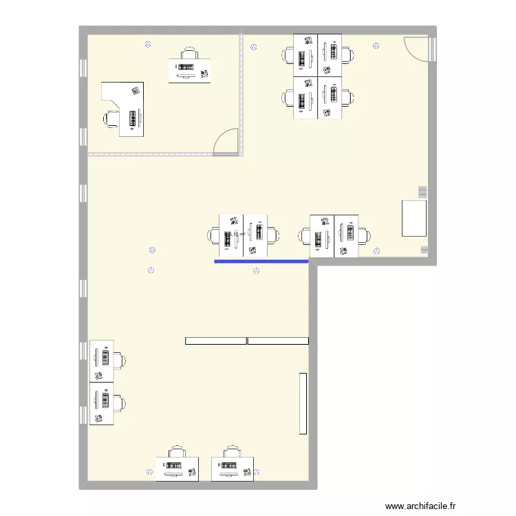 nlle usine. Plan de 1  et 135 m²