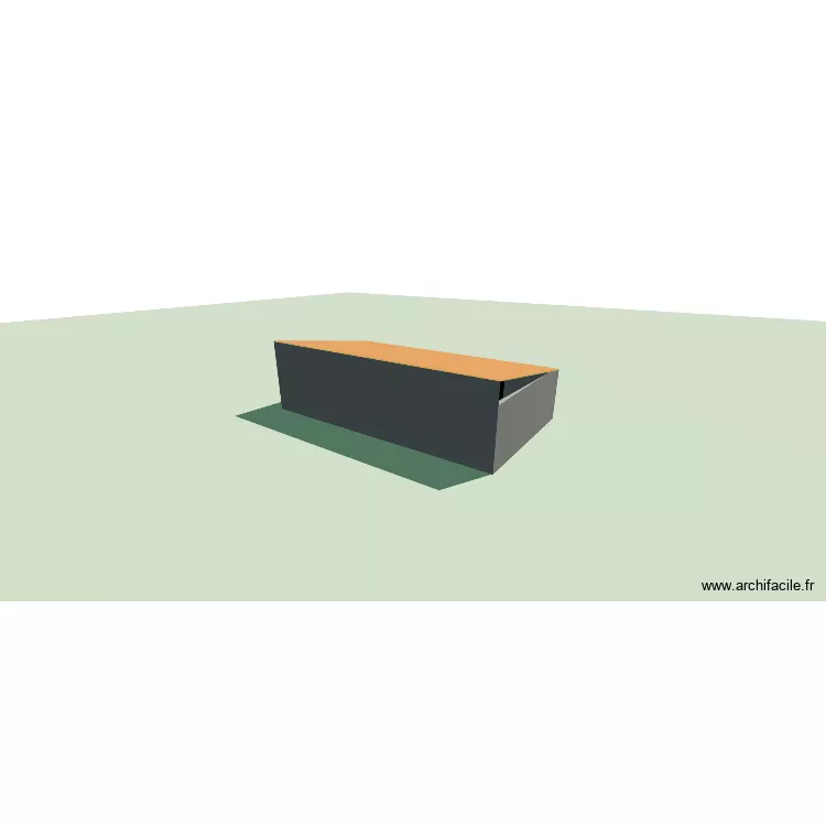 GARAGE. Plan de 1  et 65 m²