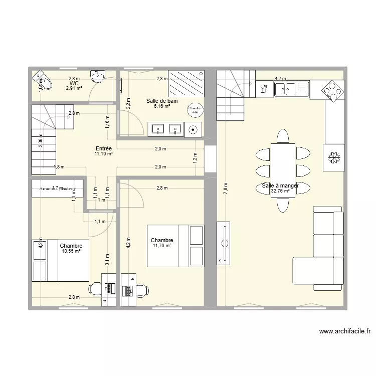 &eacute;tage 2. Plan de 