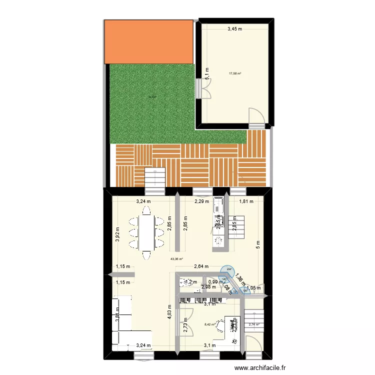 VAUBAN modifi&eacute;. Plan de 