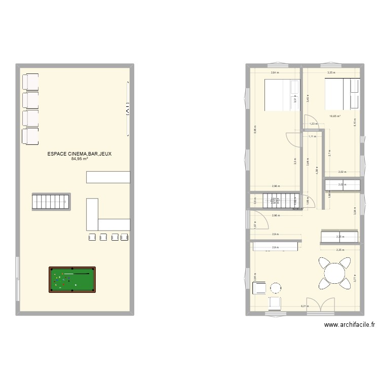 maison brique duke GITE 4PERS. Plan de 4 pièces et 167 m2