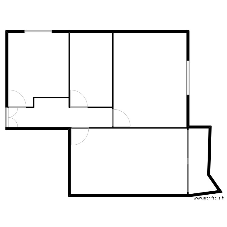 Ballit. Plan de 3 pièces et 381 m2