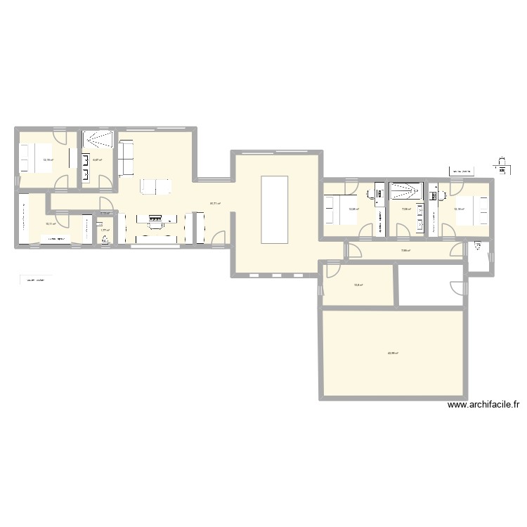 Maison. Plan de 0 pièce et 0 m2