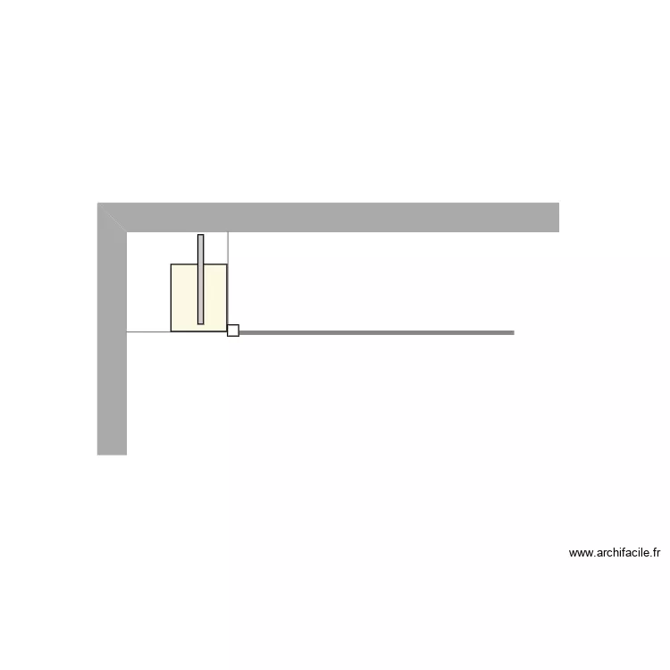 Amenagement sous escalier. Plan de 