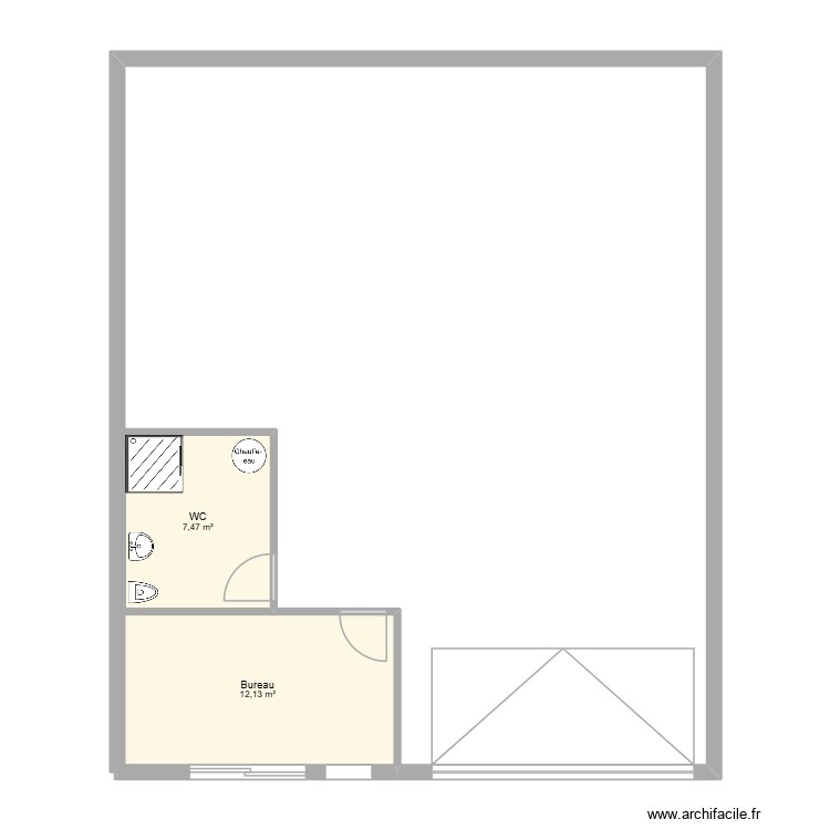 LOCAL CHATEAU-GAILLARD. Plan de 0 pièce et 0 m2