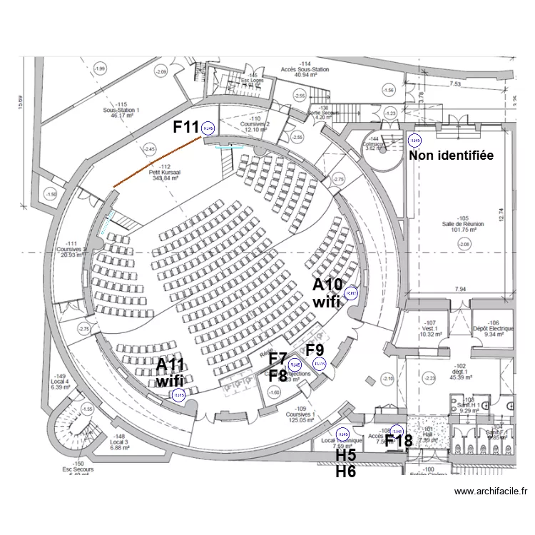 Plan PK RJ45. Plan de 