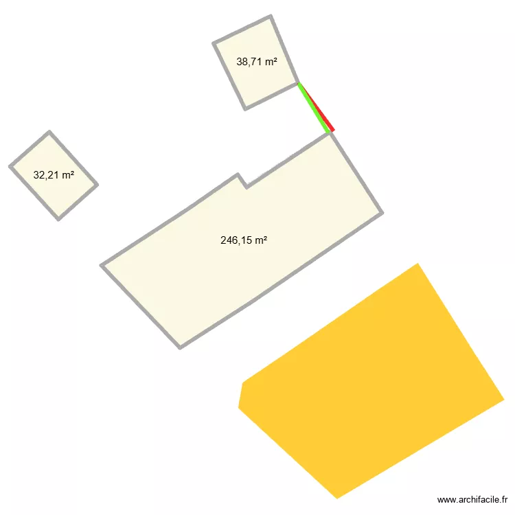 cadastre villeneuve 20260212(0). Plan de 3  et 317 m²