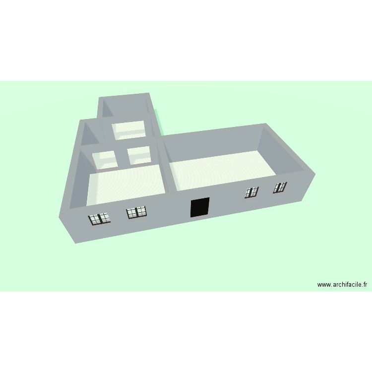 Plan maison 2. Plan de 4 pièces et 128 m2