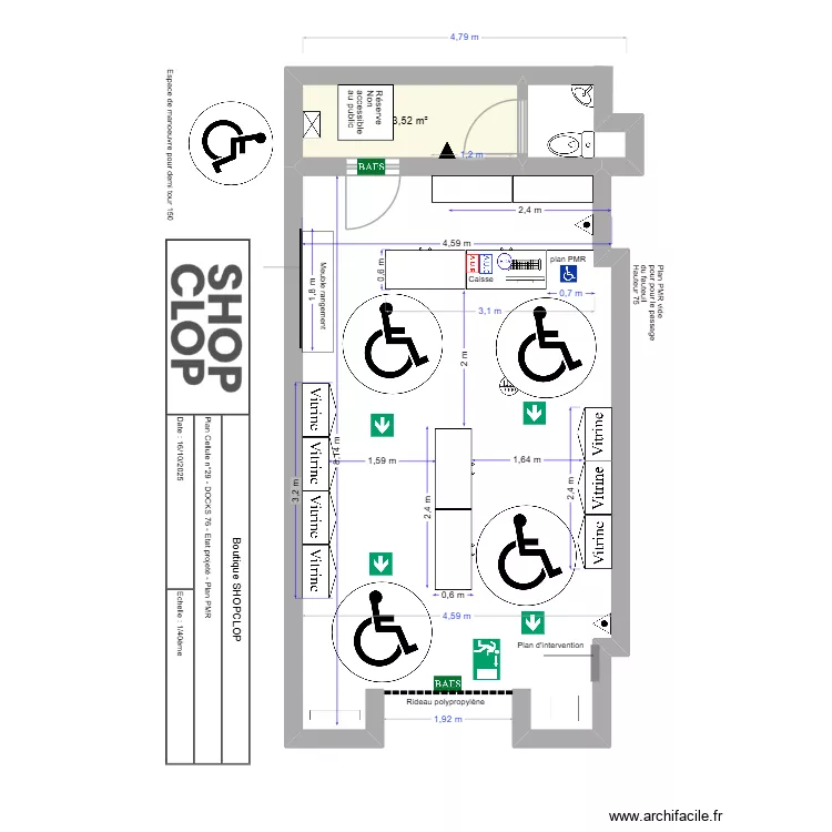 Docks shopclop pmr. Plan de 