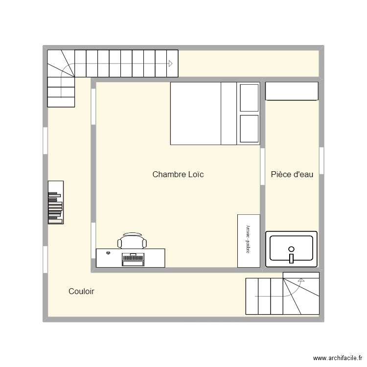 1er étage Attert. Plan de 0 pièce et 0 m2