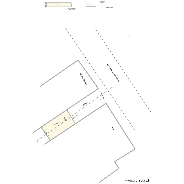 4 AV L. Mommaerts -v3. Plan de 2 pièces et 337 m2