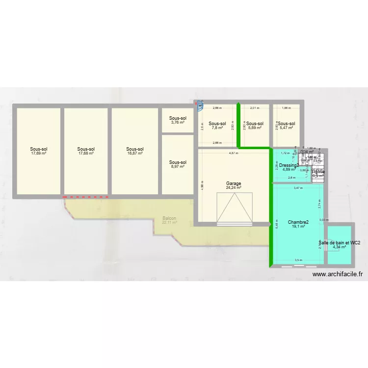 Pupier Escartefigue s&eacute;par&eacute;e. Plan de 