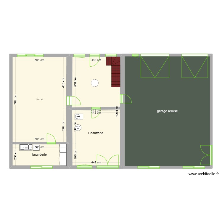 papy rez de chauss&eacute;e. Plan de 0 pièce et 0 m2