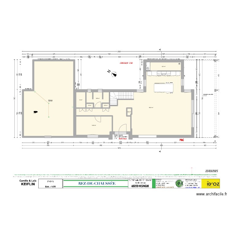 plan maison. Plan de 9 pièces et 195 m2