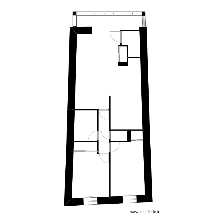 AMG. Plan de 6 pièces et 29 m2