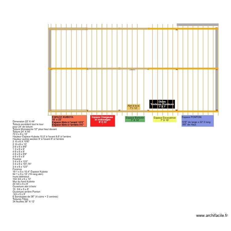 Abri Machinerie. Plan de 0 pièce et 0 m2
