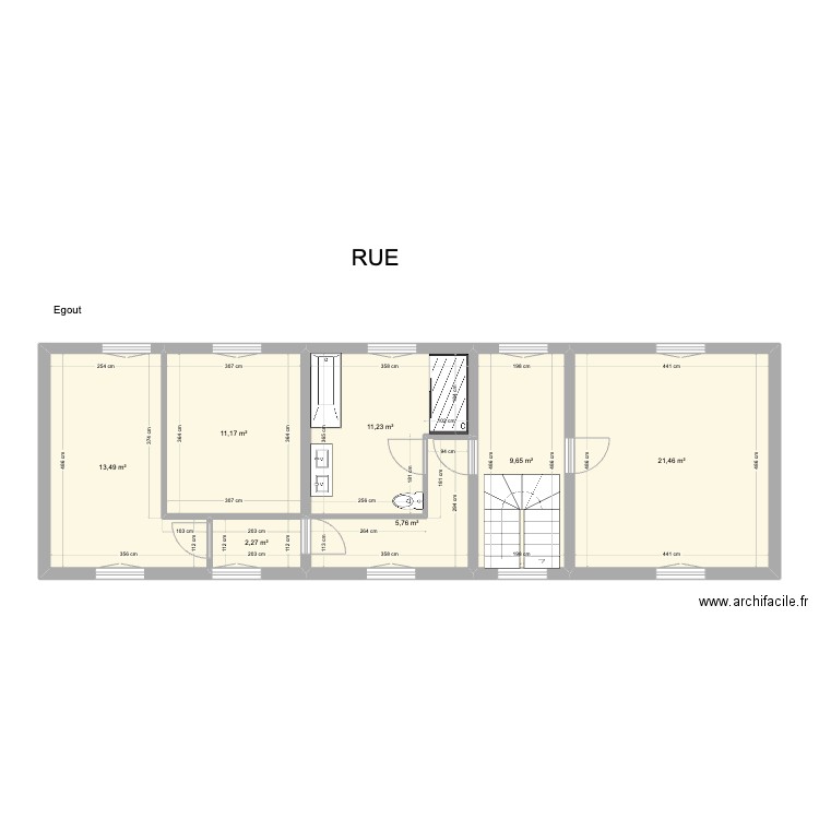 harnes 3 chambres. Plan de 0 pièce et 0 m2
