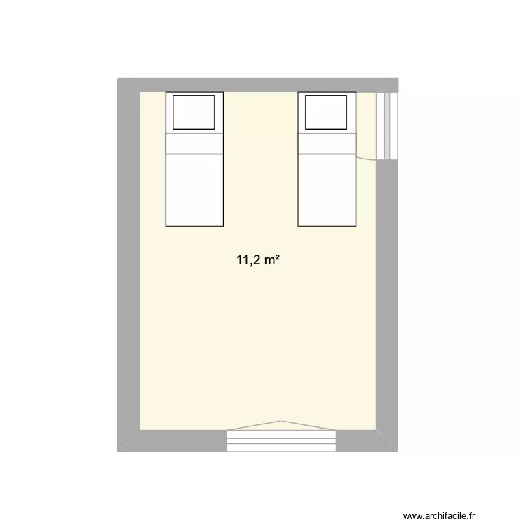 Mezzanine. Plan de 1 et 11 m² Mezzanine. Plan de 1 et 11 m²