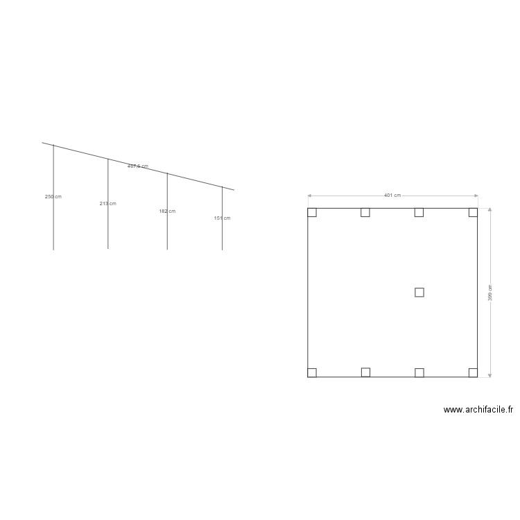 abri vaches. Plan de 0 pièce et 0 m2