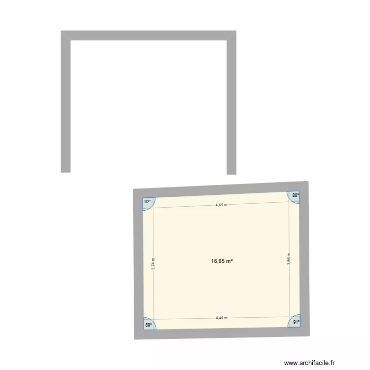BEVERLY TEST OK ANGLES. Plan de 1 pièce et 17 m² BEVERLY TEST OK ANGLES. Plan de 1 pièce et 17 m²
