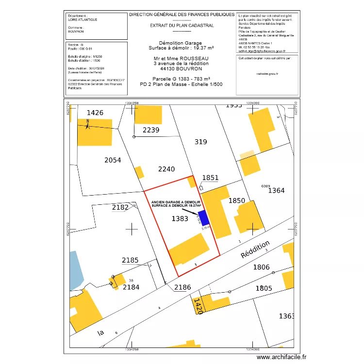 PD2 ROUSSEAU. Plan de PD2 ROUSSEAU. Plan de