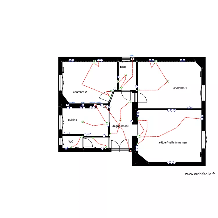 CARRE PLAN électrique. Plan de CARRE PLAN électrique. Plan de
