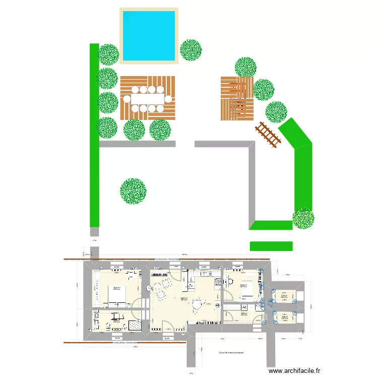 PR GBA Aile Sdb v2. Plan de 8  et 89 m²