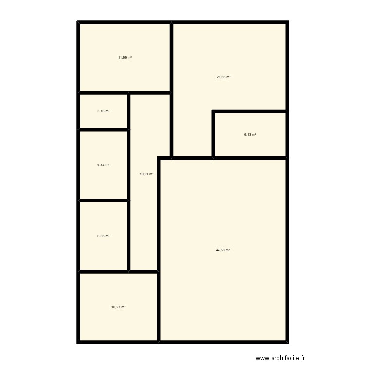 M. Bernard. Plan de 9 pièces et 122 m2