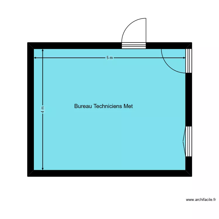 Plan Metallurgy-Lab-Bureau seul. Plan de 1 et 20 m² Plan Metallurgy-Lab-Bureau seul. Plan de 1 et 20 m²