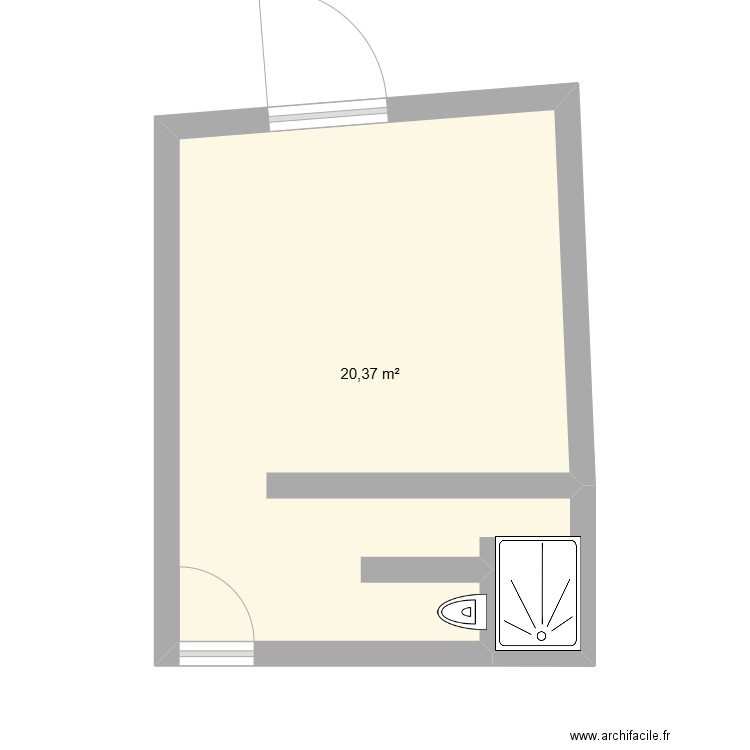 SDB. Plan de 0 pièce et 0 m2