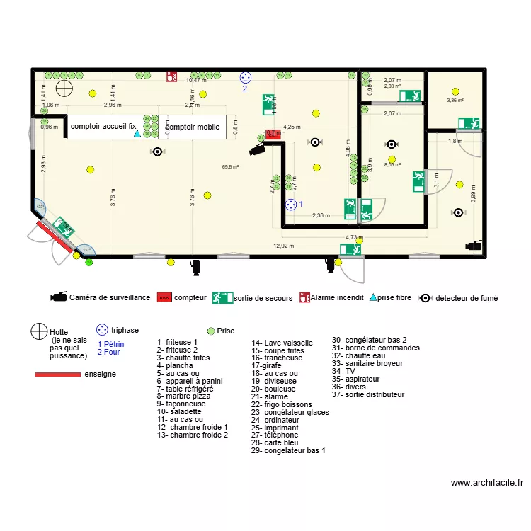 pdc def electricité. Plan de 4 pièces et 83 m² pdc def electricité. Plan de 4 pièces et 83 m²