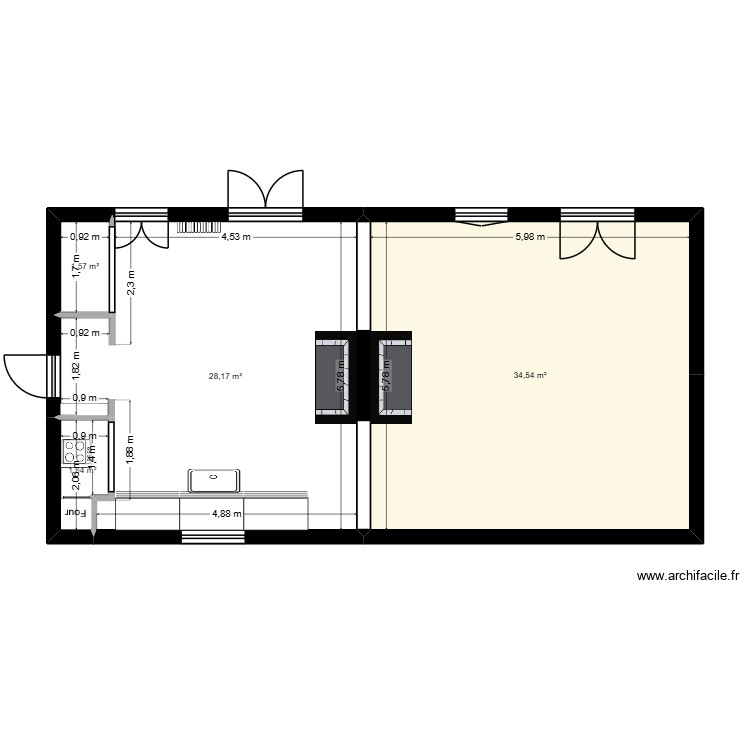 CUISINE SEJOUR ENTREE. Plan de 0 pièce et 0 m2