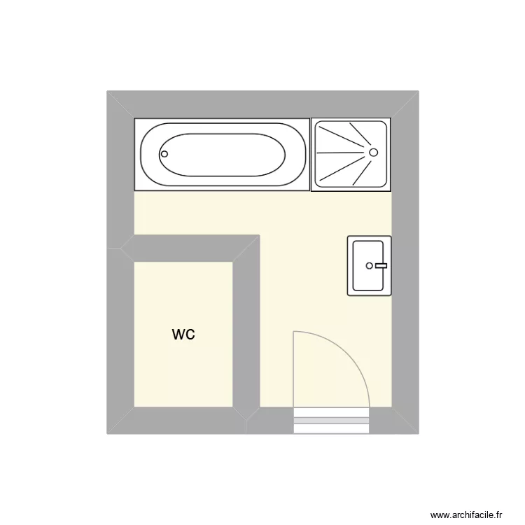 LEYMARIE &eacute;tat initial. Plan de 2  et 6 m²