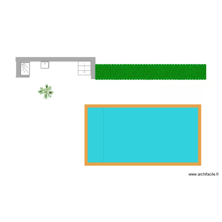 Pool house. Plan de Pool house. Plan de