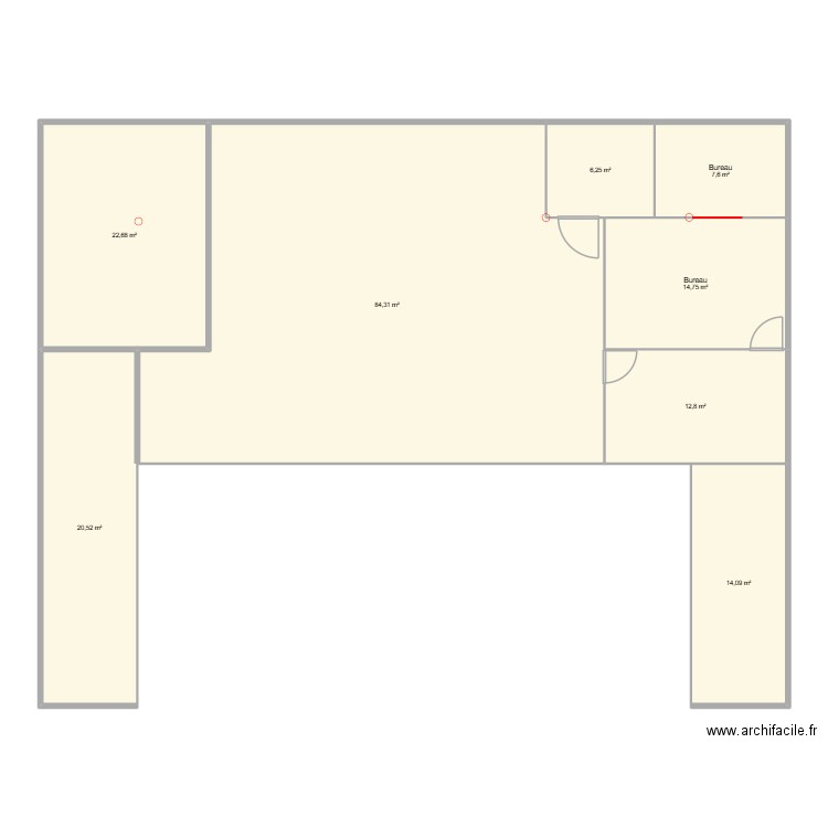 test 2. Plan de 8 pièces et 183 m2