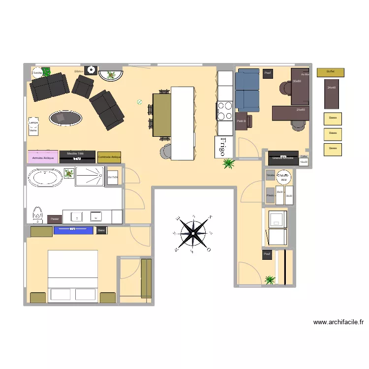 Condo 215. Plan de 