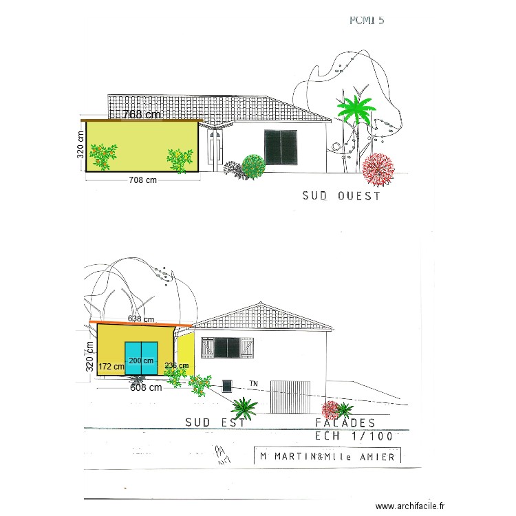 facade sud est ouest 0925. Plan de 0 pièce et 0 m2