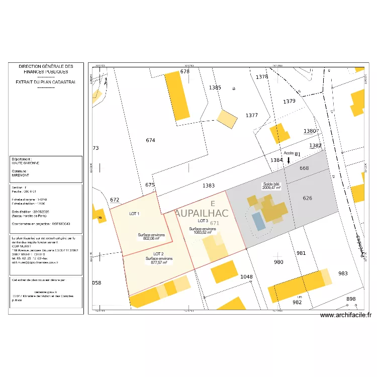 MEYER. Plan de 